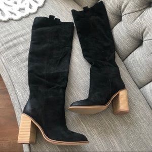 Miim black suede saint boots
